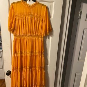 Ranna Gill / Anthropologie Orange Maxi